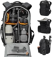 Lowepro ProTactic BP 350 AW III Camera Backpack, 4-Point Access, Professional Camera Bag, DSLR/Dr...