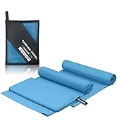 Wuwahold Camping Quick Dry Towel Set, Microfiber Lightweight Sport Towels with Mesh Bag, 3 Pack T...