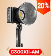 SIRUI C300XII 310W Portable LED Video Light - Ultra Lightweight 0.96kg, App & Bluetooth Control, ...