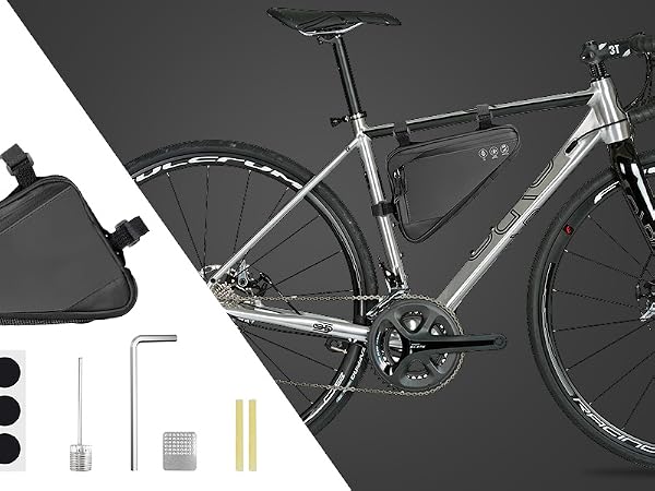 2L Bike Frame Storage Bag with Water Resistant Reflective