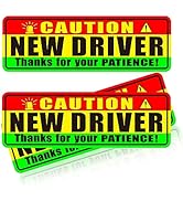 Smeyta Sticker for Car Window 3PC,No Magnetic Car Sticker and Decal,Removable Student Driver Safe...