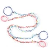 FVOLREM Sport Hair Ties for Women, 26-Inch Handcrafted with Decorative Accents, Extra Long Snag-F...