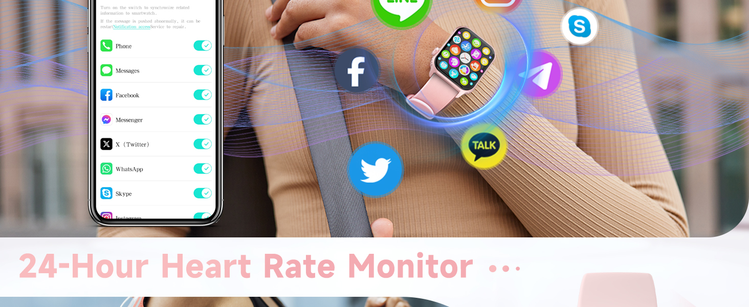 Smart Watch with Effortless Link-Up