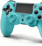 Puiseno Wireless Controller for PS-4, Gamepad with Dual Vibration/Hall Effect Joysticks/Six-axis ...