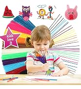 Bofoho 500pc Art Crafts Wax Yarn Sticks Non-Toxic Bendable Sticky Material in Bulk. Perfect Handi...