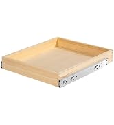Lydesy Pull Out Cabinet Organizer for Kitchen Fully Assembled 18" W x 21" D x 3" H Solid Wood Dra...