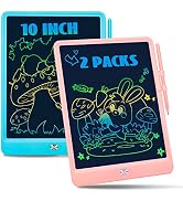 2-Pack LCD Writing Tablet Toddler Toys, 10 Inch Doodle Board Drawing Pad Gifts for Kids Boy Toy D...