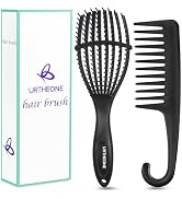URTHEONE Detangling Hair Brush for Curly Thick Fine Wavy Hair, Wet Dry Use for Women Men Kids, Po...