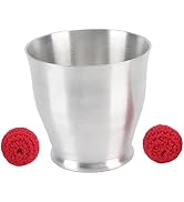 Pyhodi Polished Aluminum Wide Mouth Chop Cup Endless Fun Magnetic Trick Cup Sturdy Breakproof Pro...