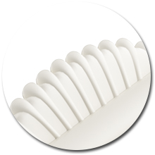 rounded brush head