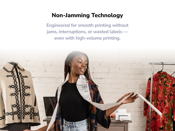 non jamming technology engineered smooth printing no jam perforated labels tear lines