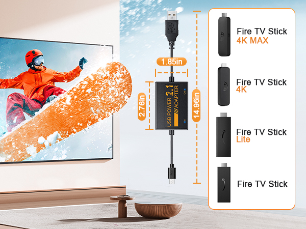 usb power cable adapter for fire tv stick