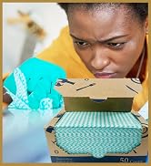 Atitifope Heavy Duty Reusable Cleaning Cloths 100 Count Food Service Wipes Dishcloths Multi-use T...