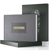 CAGIE Hardcover Sketch Book for Drawing, Mixed Media Sketchbook 120lb/200 GSM, 9" x 12" Lay-Flat ...