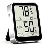 Antonki Digital Hygrometer Indoor Thermometer Room Thermometer and Humidity Gauge with Temperatur...