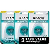 REACH ULTRACLEAN ULTRABLAST, Cool Mint Dental Floss, Plaque Remover for Teeth, Shred Resistant, ...
