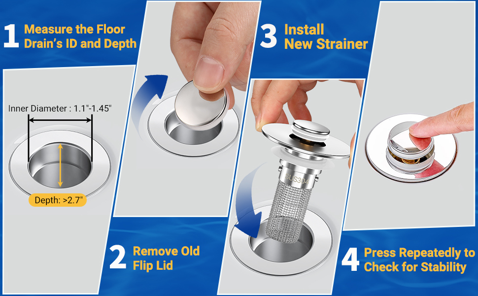 Bathroom Sink Drain Strainer