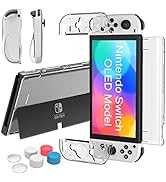 Teyomi Dockable Case Compatible with Nintendo Switch OLED Model 2021, Soft TPU Joy-Con Cover and ...