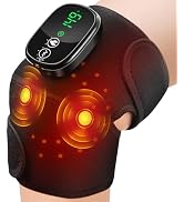 Cordless Knee Massager with Heating, Red Light, Knee Heating Pad with Massager, 3 Heat Levels, 3 ...