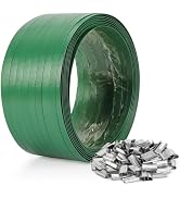 Hondong Heavy Duty Packaging Strapping Banding Roll - Green Polyester PET Industrial-Grade, 850' ...
