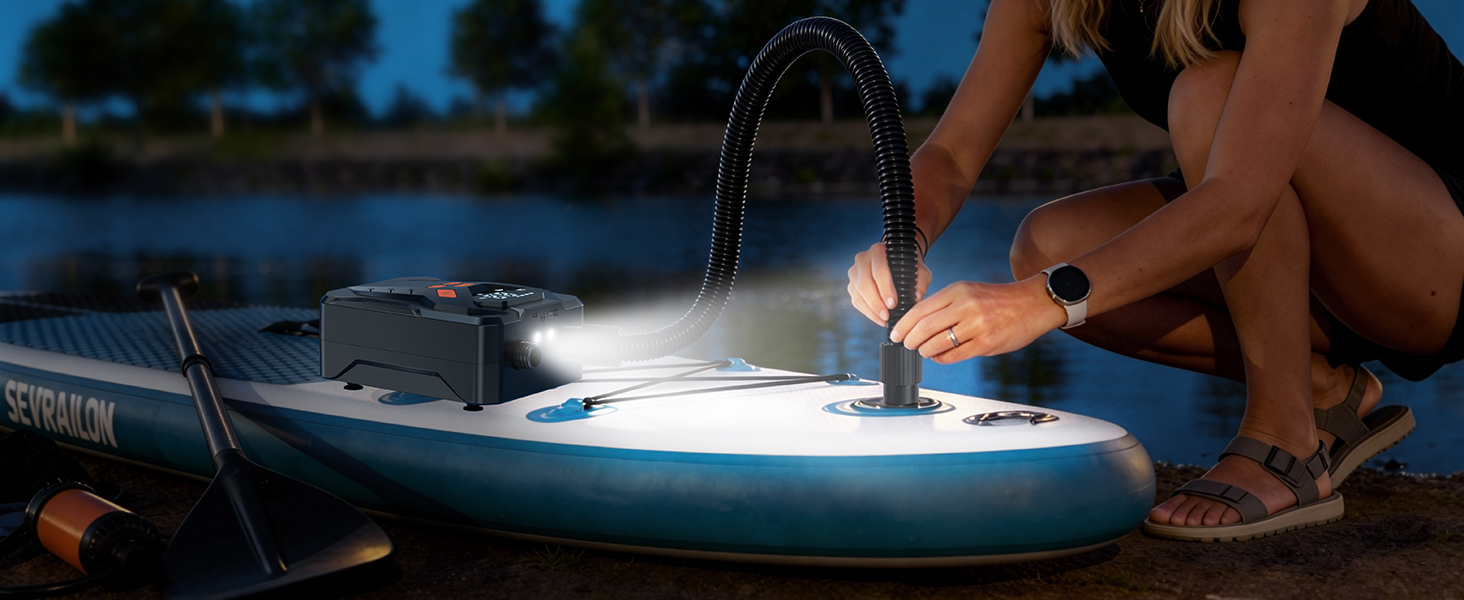 Built-in emergency light for easy use at night.