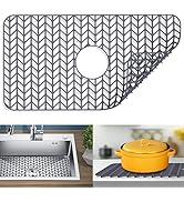 JIUBAR Sink protectors for kitchen sink |12"13"16"18"19"24"26"28"29"30"silicone sink mat| Silicon...