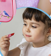 pink first purse set for girls with phone