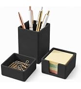 minimaliving Aesthetic Silicone Desk Organizer Set of 3,Modern Office Desk Accessories with Pen H...