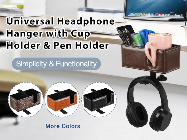 clip cup holder, clip on cup holder, desktop cup holder, clamp on desk organizer