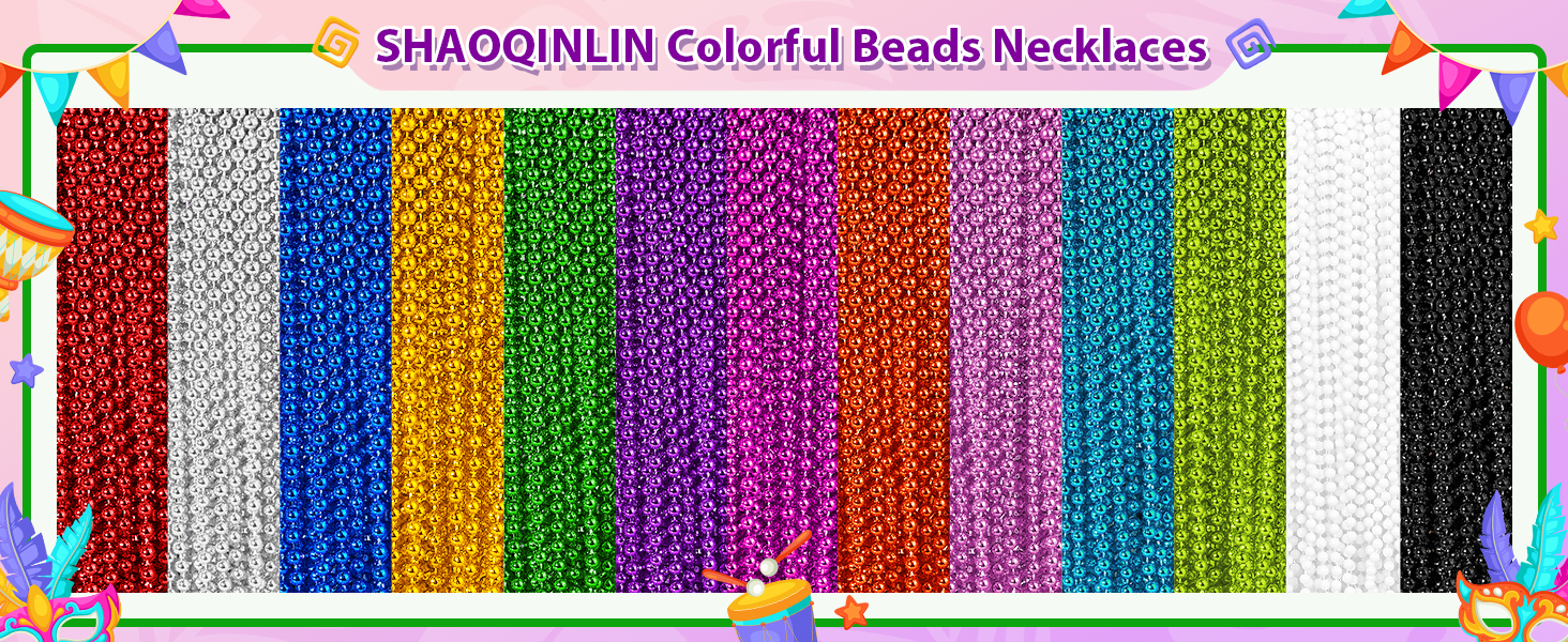 colorful beads necklaces