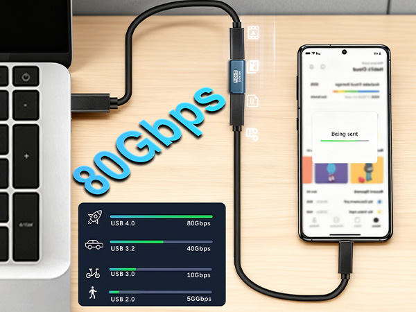 usb c female to female adapter