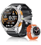 Jundio Military Smart Watch for Men & Women, 1.43" AMOLED Smartwatch with 100+ Sport Modes,Heart ...