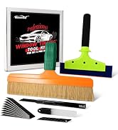 NEWISHTOOL Professional Window Tint Tools Kit, Tint & PPF Brush 12” Car Detailing Brush, 8 Inch W...