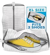 shoe laundry bag for washer and dryer designed to protect shoes while washing and drying