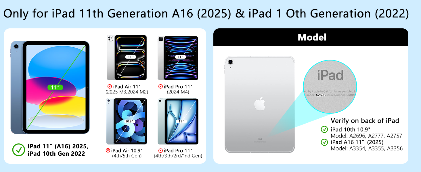keyboard case for ipad 11th 10th generation