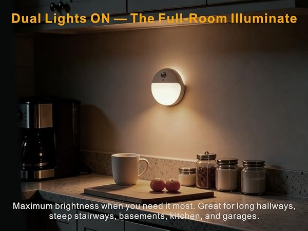 dual lights on