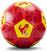 hahaland Size 3 Soccer Ball for Kids with Pump Mesh Bag - Dinosaur Ball Set - Outside/Backyard/Ou...