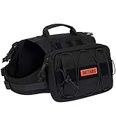 OneTigris Dog Backpack for Medium & Large Dogs, Nylon Backpack for Dogs Tactical Pet Backpack wit...