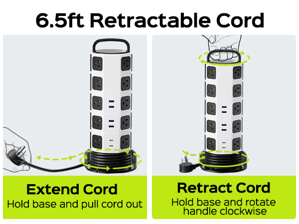 extension cord with multiple outlets