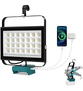 T-SUN 100W LED Work Light, Cordless Portable Light for 20V Max Battery(Not Included), Work Light ...