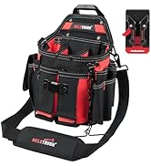 MELOTOUGH Professional Electrician Tool Pouch Bag with Shoulder Strap Tool Pouch with Belt Clip Q...