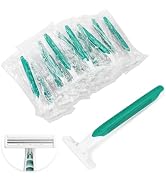 Xuezoioy Disposable Razors Bulk Pack of 50,GreenTravel Bulk Razors Single Use Individually Wrappe...