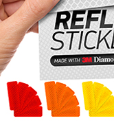 reflective stickers 3m tape mailbox reflectors for helmet vinyl hard hat sticker car decal strips