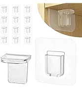 AccEncyc 12 Pcs Punch Free Shelf Support Pegs Self Adhesive Shelves Clips Shelf Pegs for Shelves ...