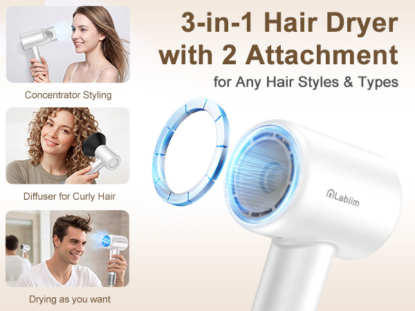 hair dryer diffuser blow dryer home women man high-speed ionic hair dryer ionic cute mini travel