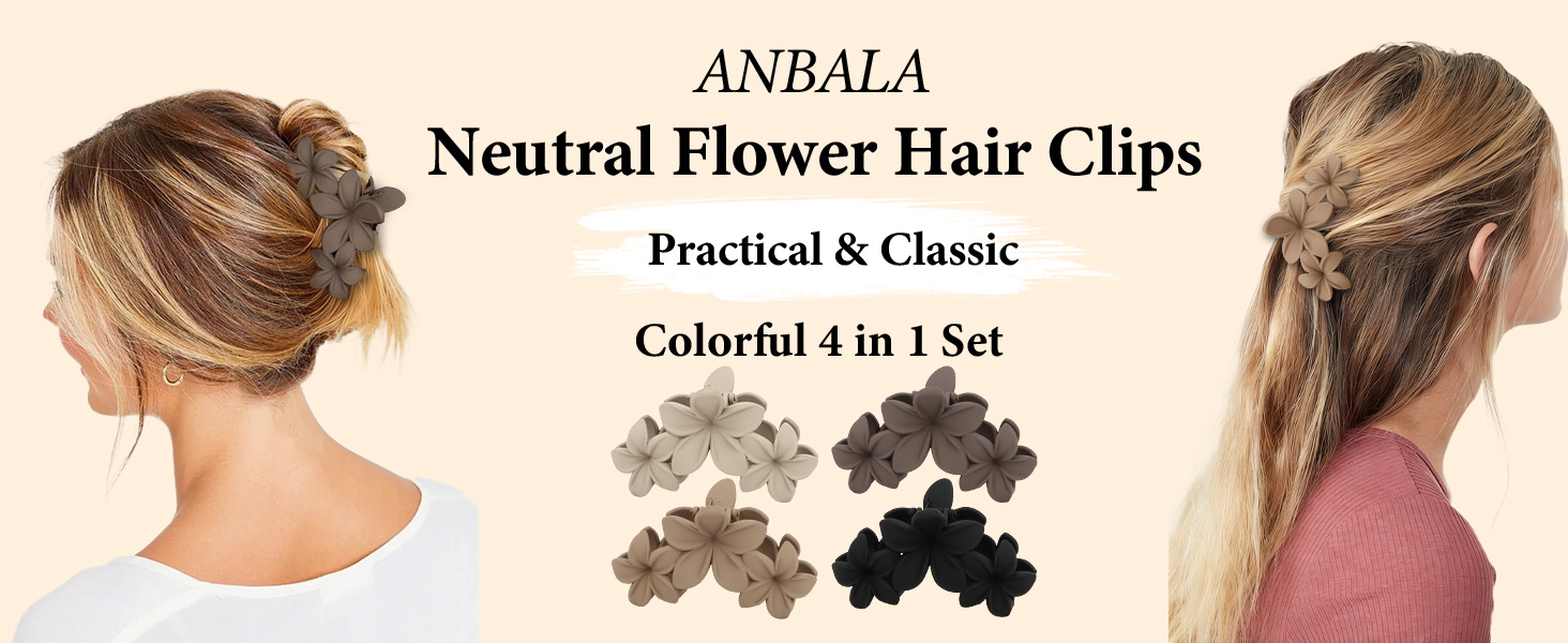 flower hair clips