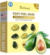 Berlaney Foot Peeling Mask for Dry Cracked Feet(3 Pairs) - Exfoliating Feet Mask Peel with Natura...