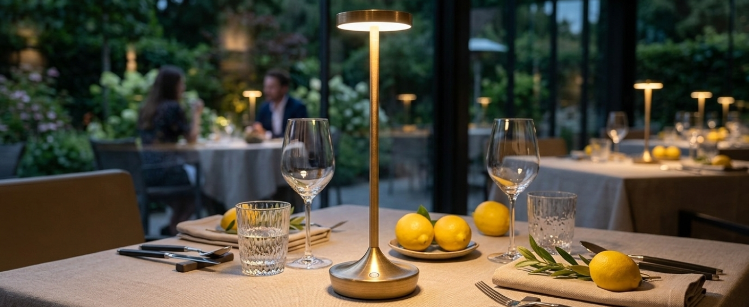 Restaurant table lamps cordless