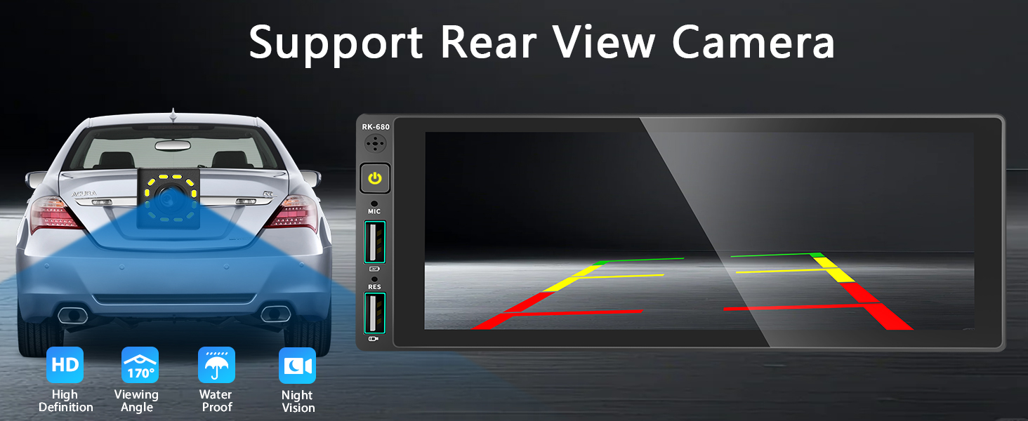 single din touchscreen radio