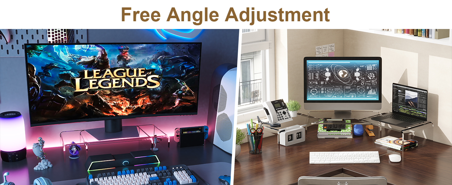 acrylic monitor riser